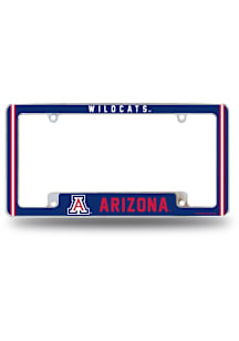 Arizona Wildcats Classic All Over Chrome License Plate Frame - White