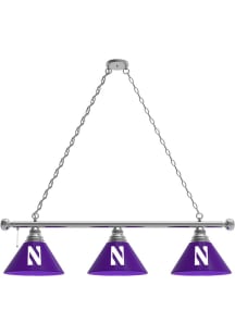 Northwestern Wildcats 3 Shade Billiard Lamp