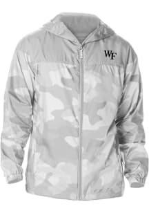 Columbia Wake Forest Demon Deacons Mens Grey Heat Seal Camo Flash Challenger Light Weight Jacket