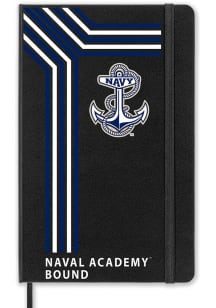 Navy Midshipmen School Bound team logo Notebook and Folder - Black
