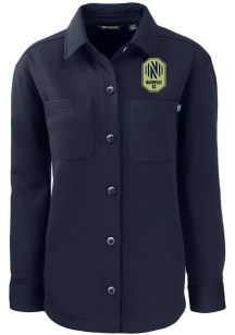 Cutter and Buck Nashville SC Womens Navy Blue Roam Shirt Light Weight Jacket