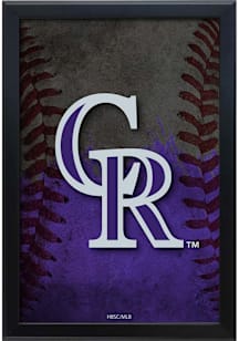 Colorado Rockies Snap Frame LED Sign - Black