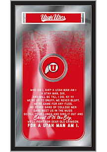 Utah Utes Fight Song Hanging Back Bar Mirror