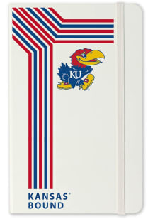 Kansas Jayhawks School Bound team logo Notebook and Folder - White