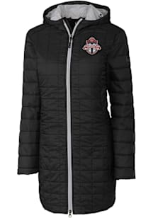 Cutter and Buck Toronto FC Womens Black Rainier PrimaLoft Long Filled Jacket