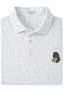 Michigan State Spartans Mens White Blitz Sparty Short Sleeve Fashion Polo