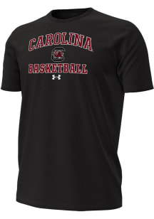 Under Armour South Carolina Gamecocks Black Basketball Performance Short Sleeve T Shirt