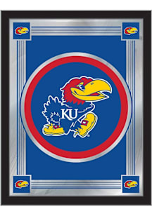 Kansas Jayhawks Logo Hanging Back Bar Mirror