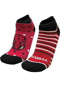 Arkansas Razorbacks Mix & Match Womens No Show Socks