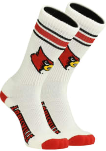 Louisville Cardinals Throwback Mens Crew Socks