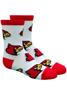 Louisville Cardinals Allover Youth Quarter Socks