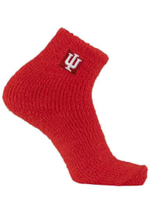 Cozy Indiana Hoosiers Womens Quarter Socks - Crimson