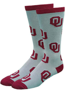 Oklahoma Sooners Allover Mens Dress Socks