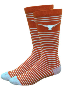 Texas Longhorns Stripe Mens Dress Socks