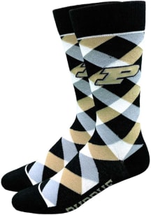 Graduate Purdue Boilermakers Mens Argyle Socks - Gold