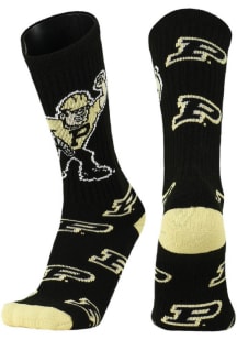 Super Mascot Purdue Boilermakers Mens Crew Socks - Gold