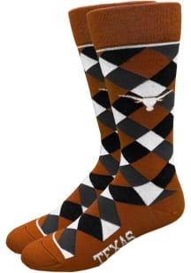 Texas Longhorns Graduate Mens Argyle Socks