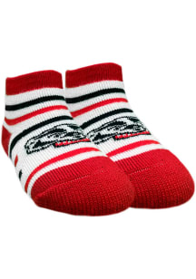 Stripe Wisconsin Badgers Baby Quarter Socks - Red