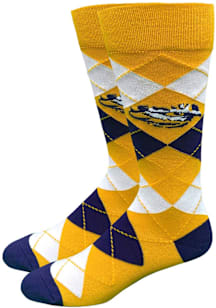 LSU Tigers Dress Mens Argyle Socks