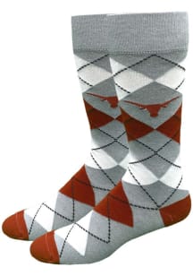Texas Longhorns Dress Style Mens Argyle Socks