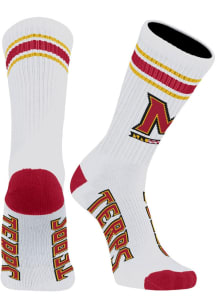 Throwback Maryland Terrapins Mens Crew Socks - White