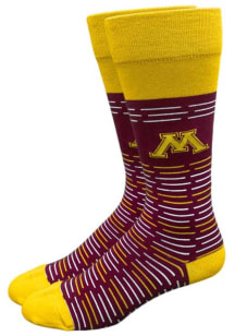 Deans List Minnesota Golden Gophers Mens Dress Socks - Maroon