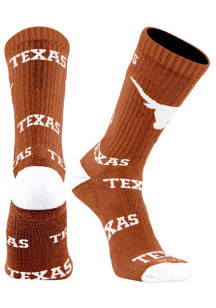Texas Longhorns Super Mascot Mens Crew Socks