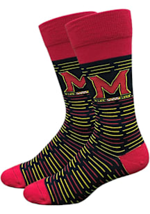 Deans List Maryland Terrapins Mens Dress Socks - Red