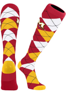 Dress Maryland Terrapins Mens Argyle Socks - Red