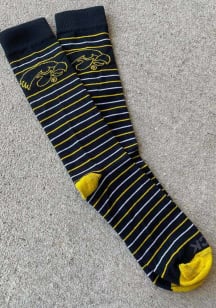 Stripe Iowa Hawkeyes Mens Dress Socks - Black
