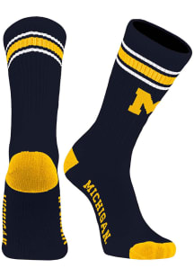 Michigan Wolverines Throwback Mens Crew Socks