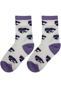 K-State Wildcats Allover Youth Quarter Socks