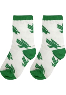 North Texas Mean Green Allover Youth Quarter Socks
