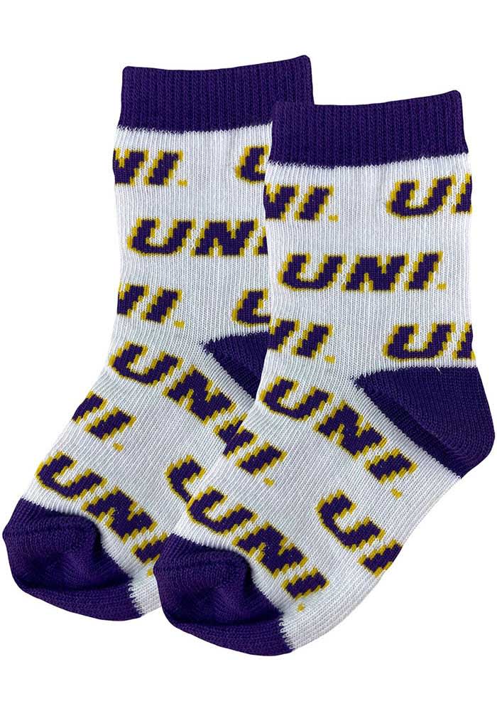 Northern Iowa Panthers Allover Youth Quarter Socks