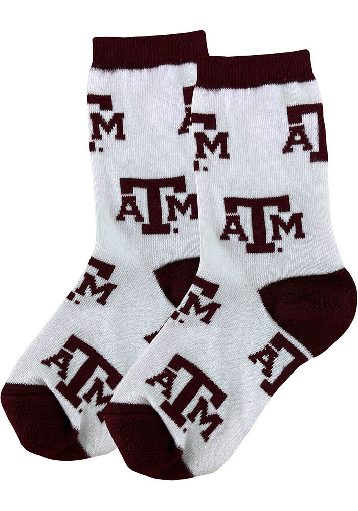 Texas A&M Aggies Allover Youth Quarter Socks