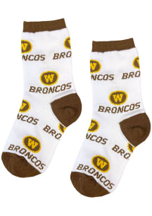 Western Michigan Broncos Allover Youth Quarter Socks