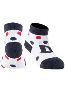 Duquesne Dukes Polka Dot Baby Quarter Socks