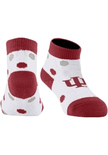 Indiana Hoosiers Polka Dot Baby Quarter Socks