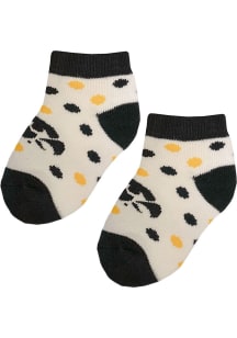 Iowa Hawkeyes Polka Dot Baby Quarter Socks