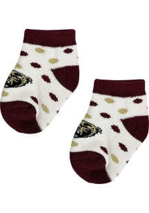 Kutztown University Polka Dot Baby Quarter Socks