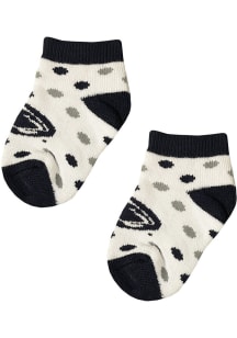 Penn State Nittany Lions Polka Dot Baby Quarter Socks