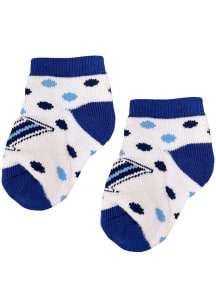 Villanova Wildcats Polka Dot Baby Quarter Socks