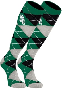 North Texas Mean Green Argyle Mens Argyle Socks