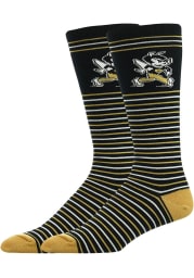Emporia State Hornets Stripe Mens Dress Socks