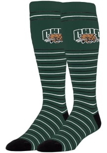Ohio Bobcats Stripe Mens Dress Socks