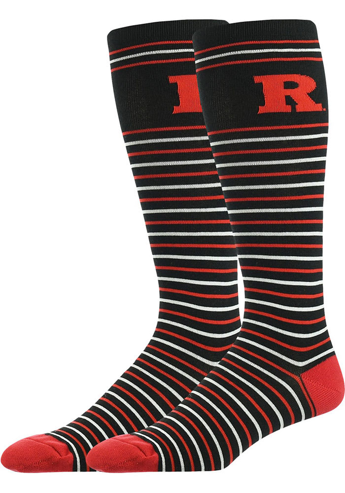 Rutgers Scarlet Knights Stripe Mens Dress Socks