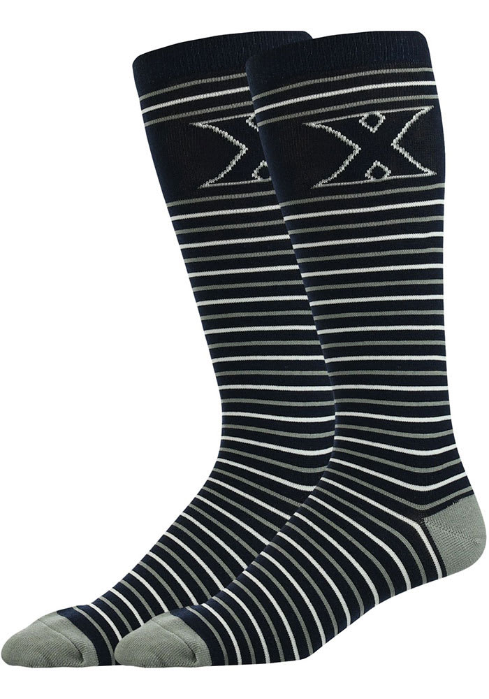 Xavier Musketeers Stripe Mens Dress Socks
