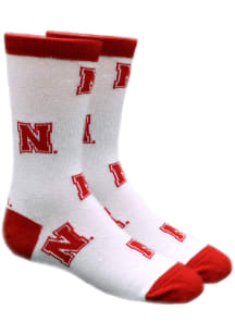 Nebraska Cornhuskers All Over Youth Quarter Socks