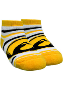 Iowa Hawkeyes Stripe Baby Quarter Socks