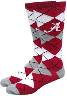 Alabama Crimson Tide Dress Mens Argyle Socks